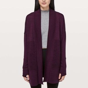 Lululemon Sit in Lotus sweater. Plum colour!